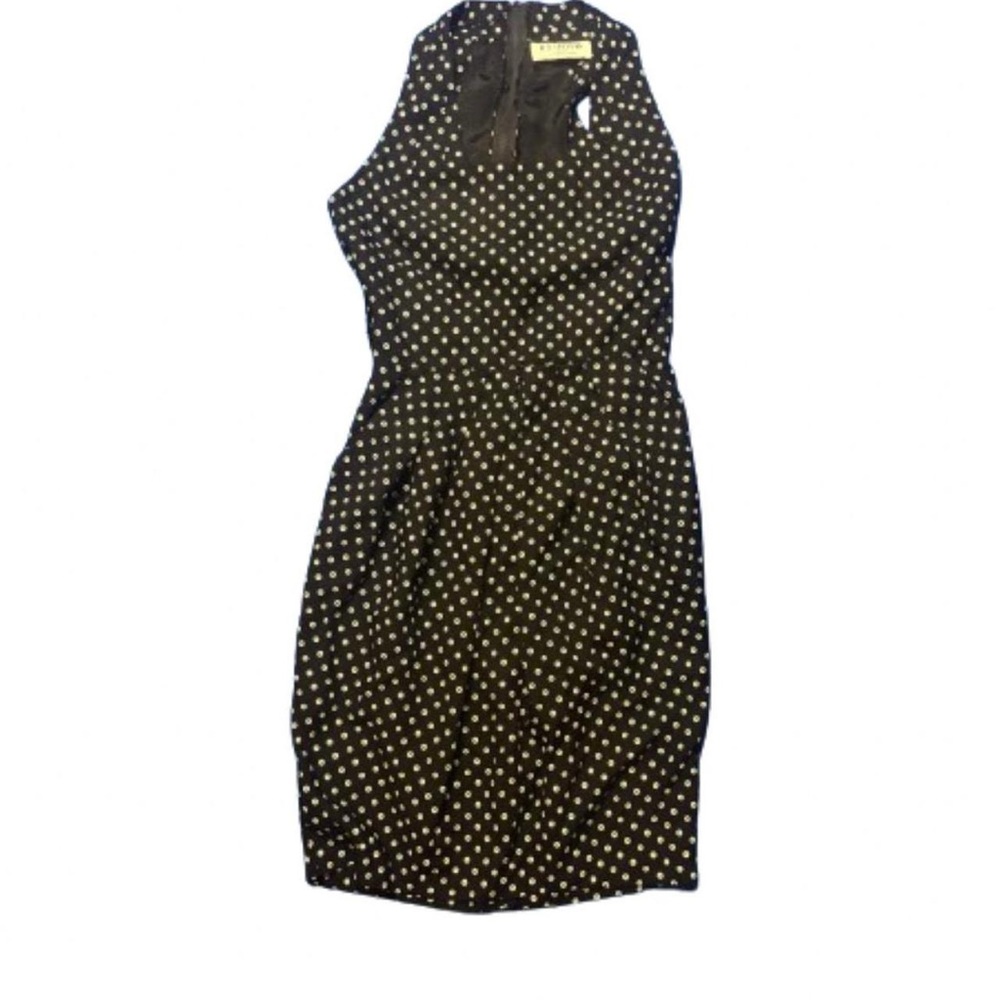 Vintage 80s RH Stevens Polka Dot Dress S